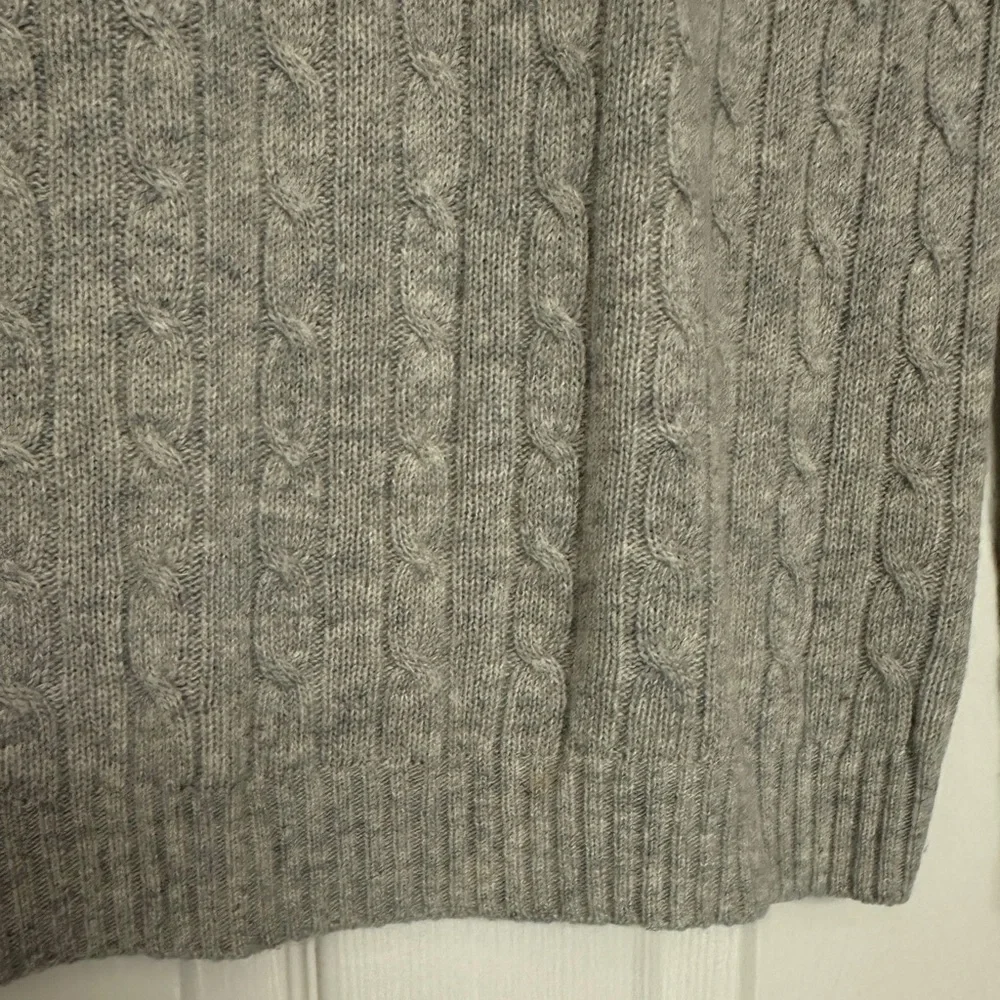 J. Crew Light Gray Cable Knit Sweater - Size XS